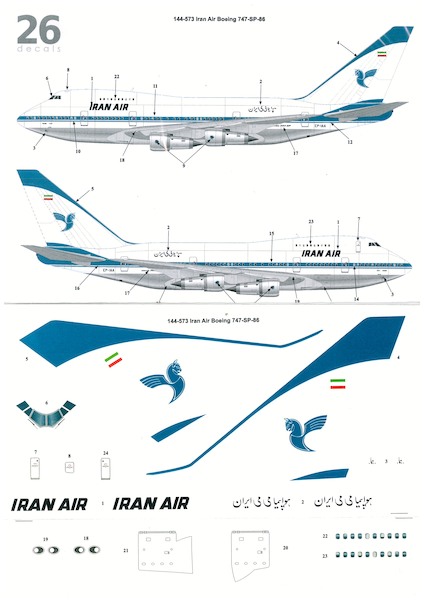 Boeing 747SP (Iran Air) 144-573