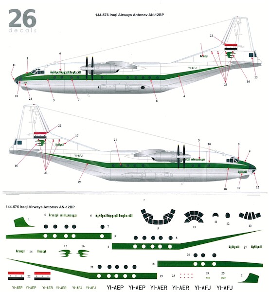 Antonov AN12BP (Iraqi Airways)  144-576