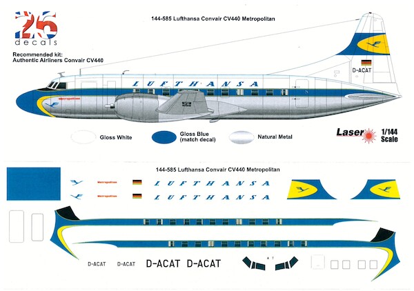 Convair CV440 Metropilitan (Lufthansa)  144-585