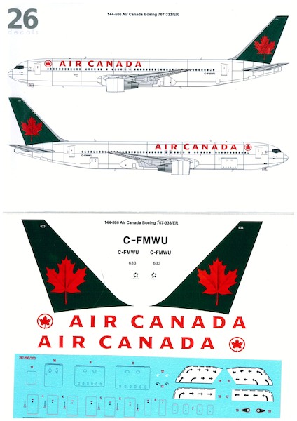 Boeing 767-300 (Air Canada Green tail)  144-586