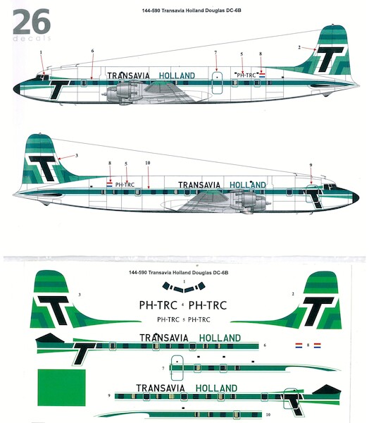 Douglas DC6B (Transavia-Holland)  144-590