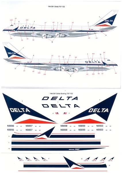 Boeing 747-132 (Delta)  144-591