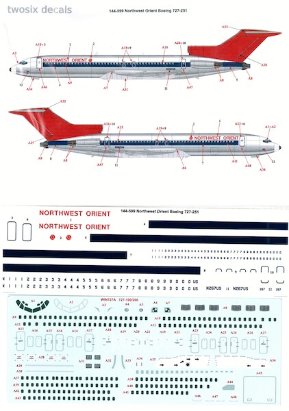 Boeing 727-200 (Northwest Orient) 144-599