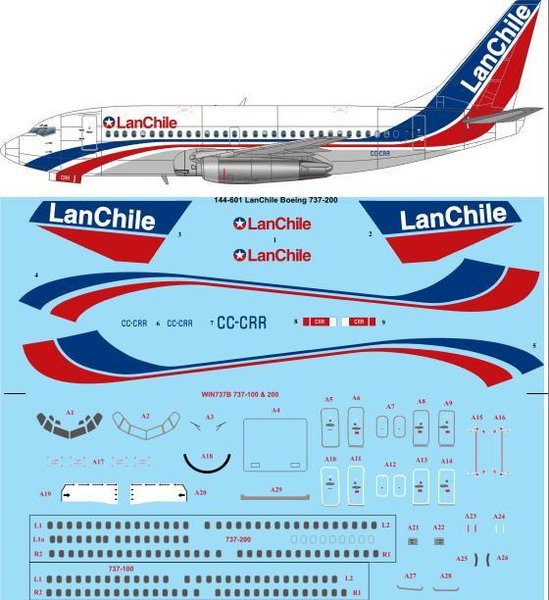 Boeing 737-200 (LanChile) 144-601