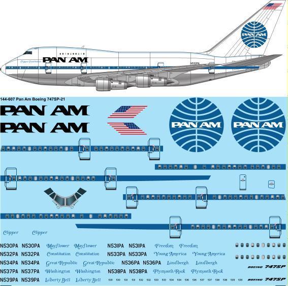 Boeing 747SP (PanAm)  144-607
