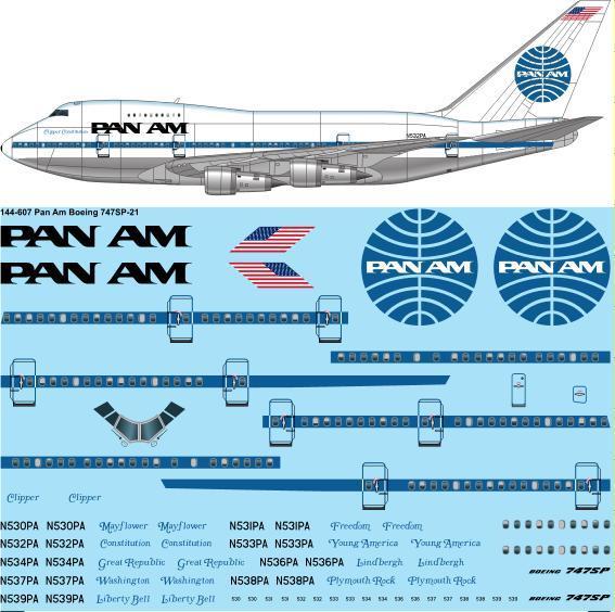 Boeing 747SP (PanAm) 144-607