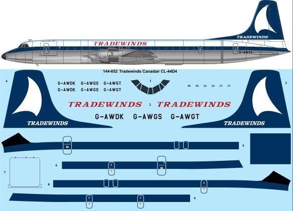 Canadair CL44D-4 (Tradewinds)  144-652