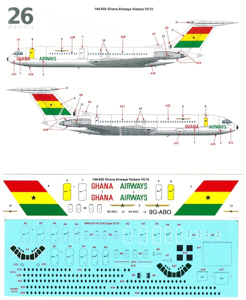 Vickers VC10 (Ghana Airways) 144-655