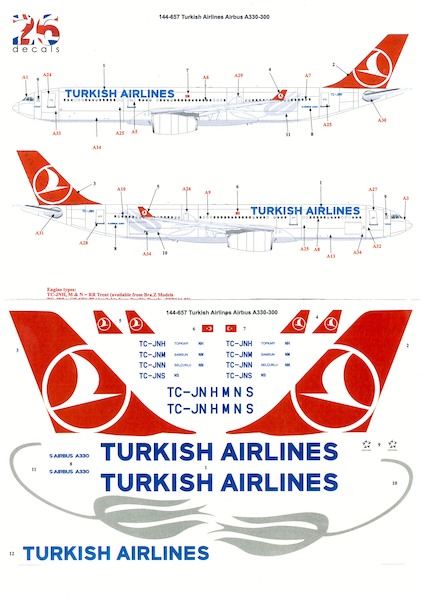Airbus A330-300 (Turkish Airlines)  144-657