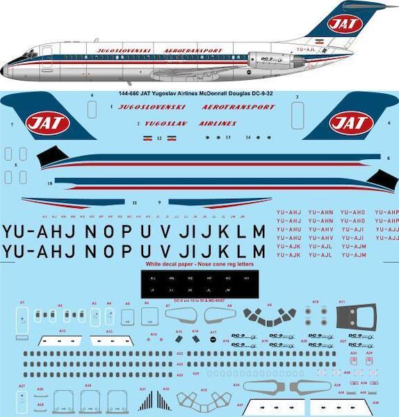 McDonnell Douglas DC9-32 (JAT Yugoslav Airlines)  144-660