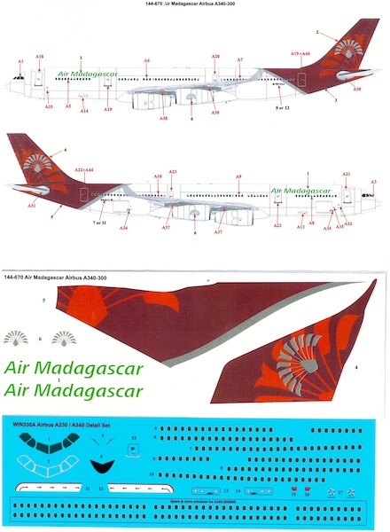 Airbus A340-300 (Air Madagascar)  144-670