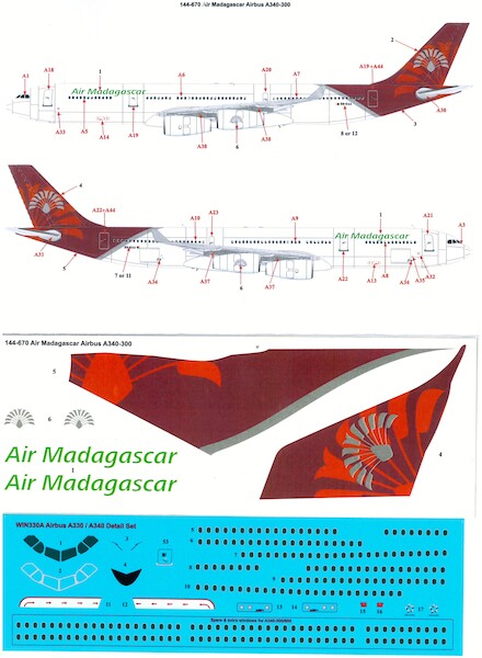 Airbus A340-300 (Air Madagascar) 144-670