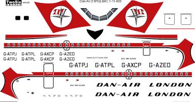 BAC 1-11 srs 300 (Dan-Air) 144-68