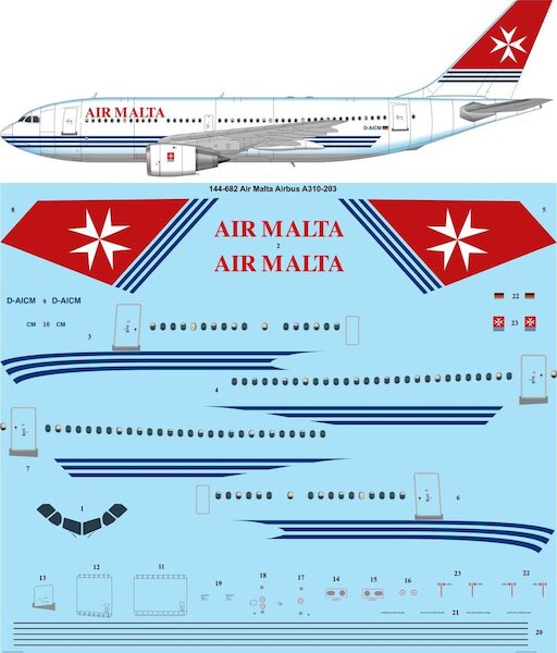 Airbus A310-200 (Air Malta) 144-682