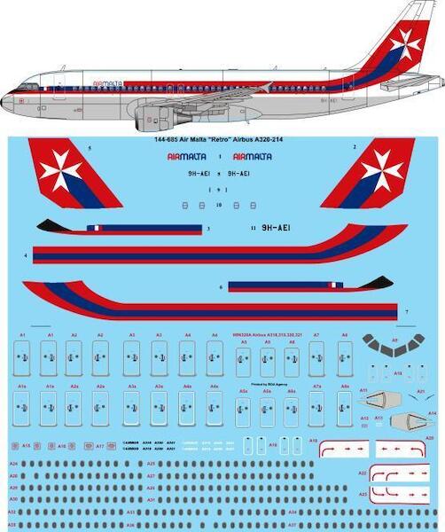Airbus A320-200 (Air Malta - retro)  144-685