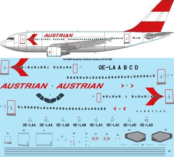 Airbus A310-300 (Austrian)  144-695