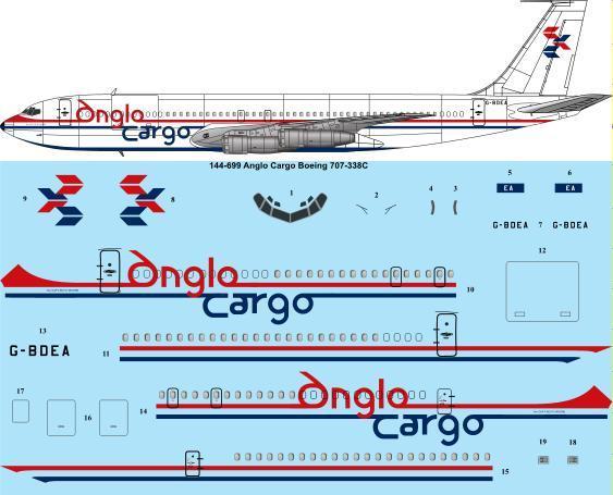 Boeing 707-338C (Anglo Cargo)  144-699