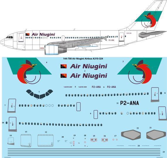 Airbus A310-300 (Air Niugini)  144-700