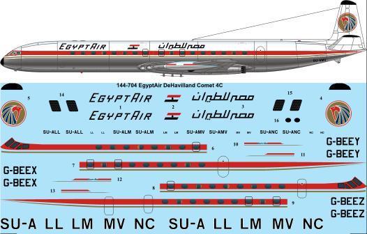De Havilland Comet 4C (Egypt Air) 144-704