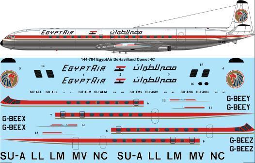 De Havilland Comet 4C (Egypt Air)  144-704