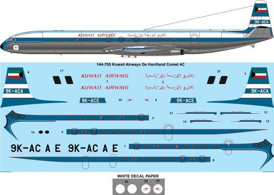De Havilland Comet 4C (Kuwait Airways) 144-705