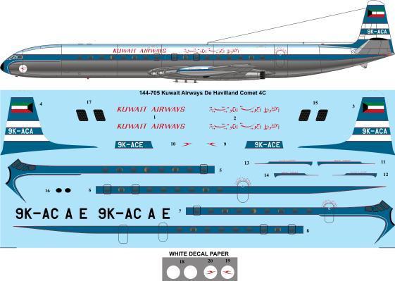 De Havilland Comet 4C (Kuwait Airways)  144-705