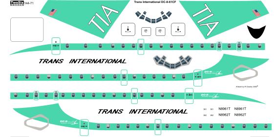 Douglas DC8-63 (Trans International) 144-71