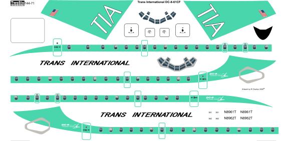 Douglas DC8-63 (Trans International)  144-71