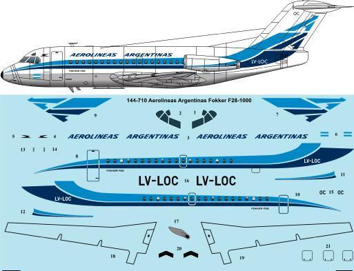 Fokker F28-1000 Fellowship (Aerolinas Argentinas) 144-710