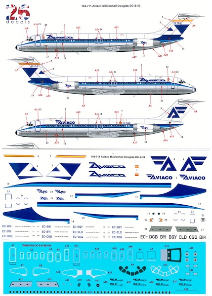 McDonnell Douglas DC9-30 (Aviaco)  144-711