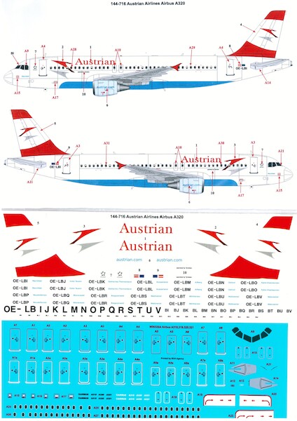 Airbus A320 (Austrian) 144-716