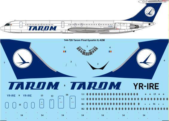 Ilyushin IL62M (Tarom) 144-726