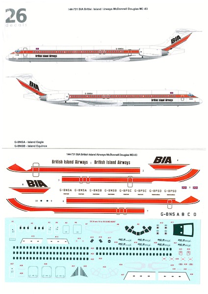 McDonnell Douglas MD83 (British Island Airways) 144-731