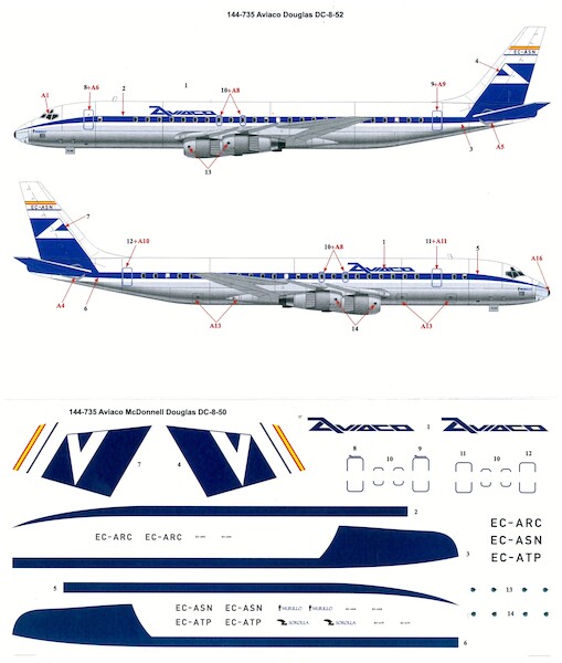 Douglas DC8-50 (Aviaco) 144-735