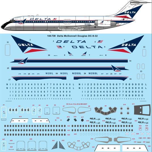 Douglas DC9-32 (Delta) 144-739