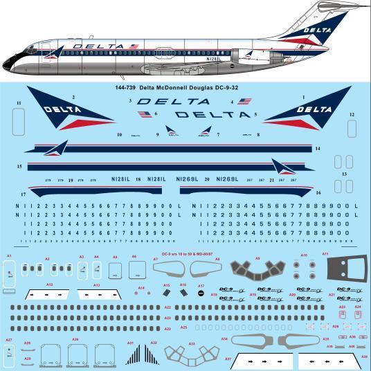 Douglas DC9-32 (Delta)  144-739