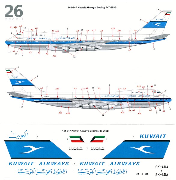 Boeing 747-200 (Kuwait Airways)  144-747