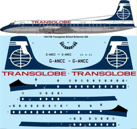 Bristol Britannia 300 (Transglobe) 144-758