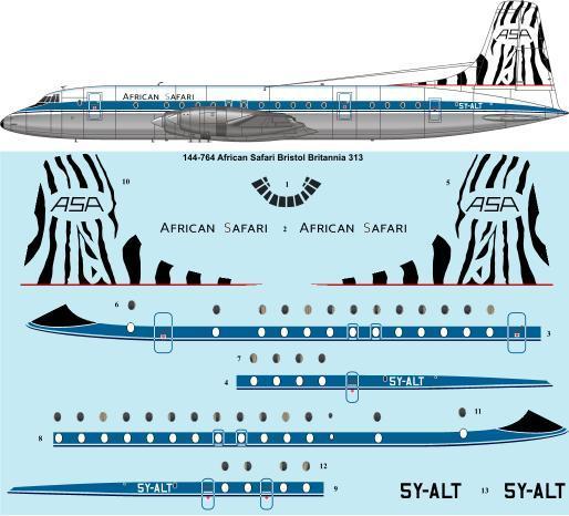 Bristol Britannia 300 (African Safari) 144-764
