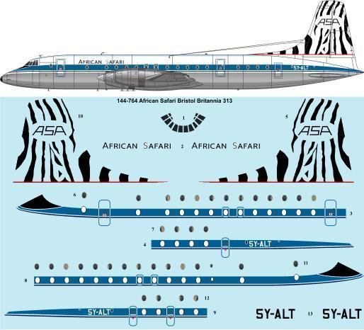 Bristol Britannia 300 (African Safari)  144-764