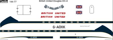 Douglas DC4 (British United Airlines)  144-77