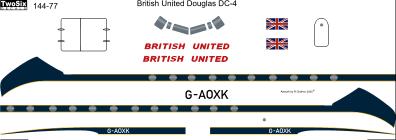 Douglas DC4 (British United Airlines) 144-77