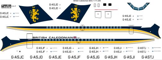 BAC 1-11 srs 200 (British Caledonian) 144-80