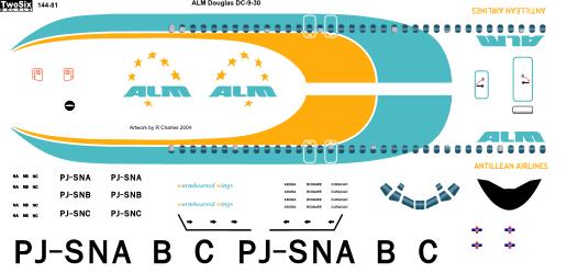 Douglas DC9-30 (Antilliaanse Luchtvaart Maatschappij ALM) 144-81
