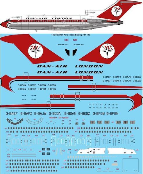 Boeing 727-100 (Dan Air)  144-825