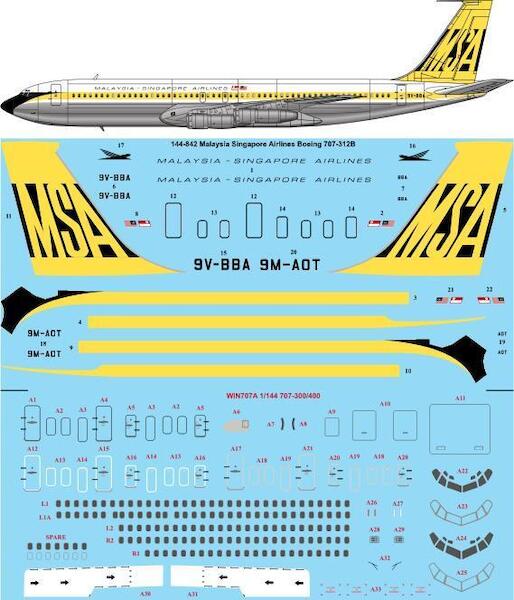 Boeing 707-312 (MSA Malaysia-Singapore Airlines)  144-842