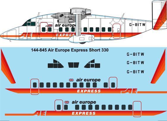 Short 330 (Air Europe Express)  144-845