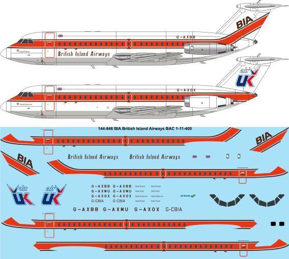 BAC1-11-400 (BIA/Air UK) 144-846