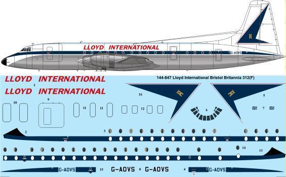 Bristol Britannia 300 (Lloyd International) 144-847