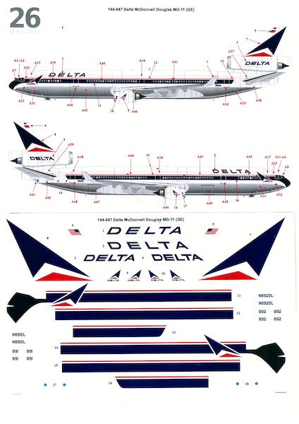 McDonnell Douglas MD11 (Delta Airlines) 144-849